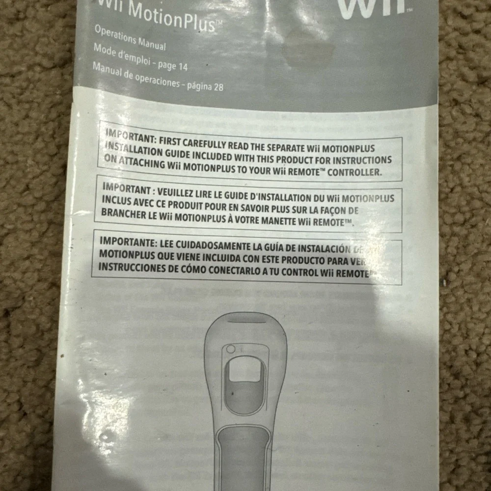 Nintendo Wii 10 US Manual Insert Lot Wii Remote Wheel Motion Plus Balance Board